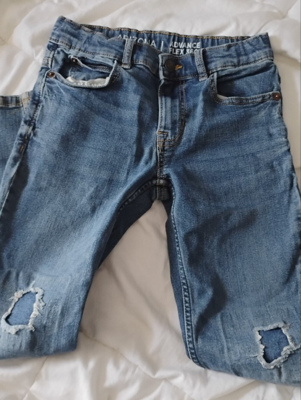Arizona Jean Company Distressed Blue Kids Jeans
